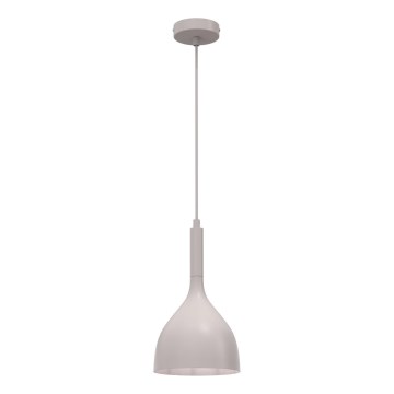 Candeeiro pendente NOAK com cabo 1xE27/15W/230V creme