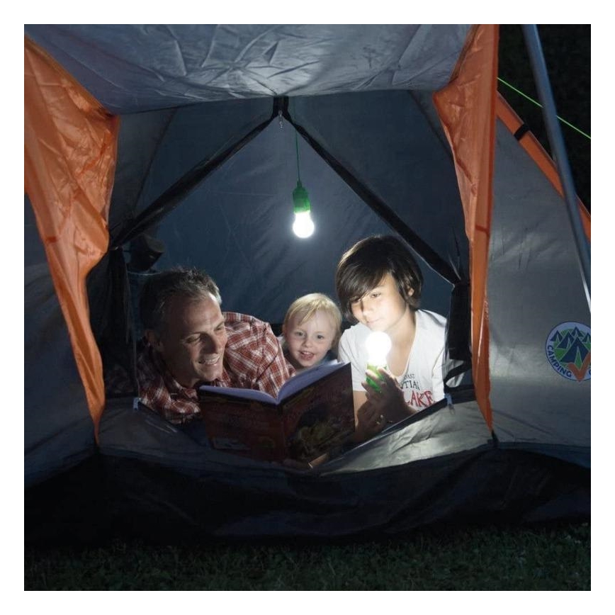 Candeeiro portátil LED LED/1W/3xAAA azul