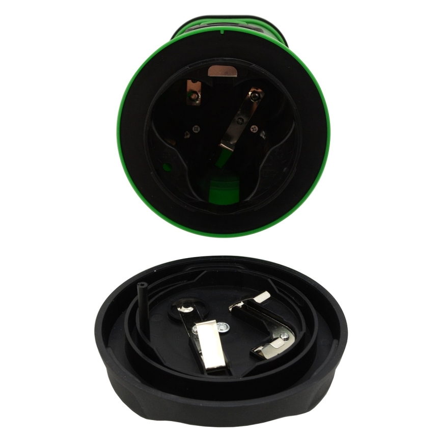Candeeiro portátil LED LED/3xLR20 IP44 preto/verde + controlo remoto