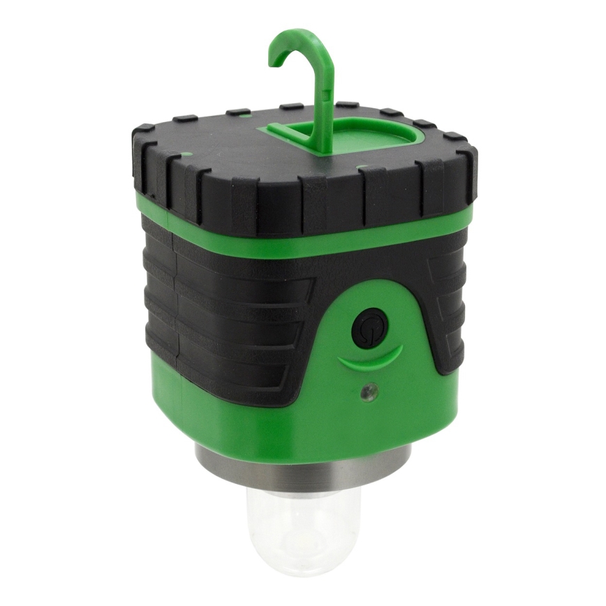 Candeeiro portátil LED LED/3xLR20 IP44 preto/verde