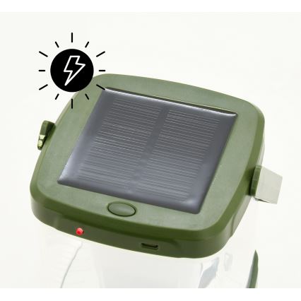 Candeeiro portátil recarregável LED com uma armadilha para insetos LED/3W/1800 mAh verde