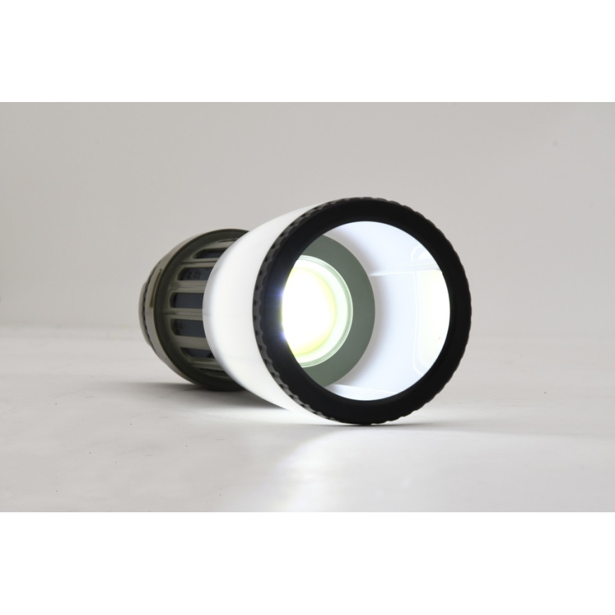 Candeeiro recarregável portátil LED com armadilha de insetos LED/2W/1800mAh/3xAAA IPX4 verde