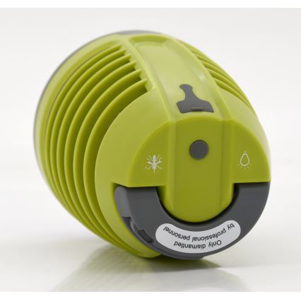 Candeeiro recarregável portátil LED com armadilha de insetos LED/2W/3,7V 1800 mAh IPX4 verde