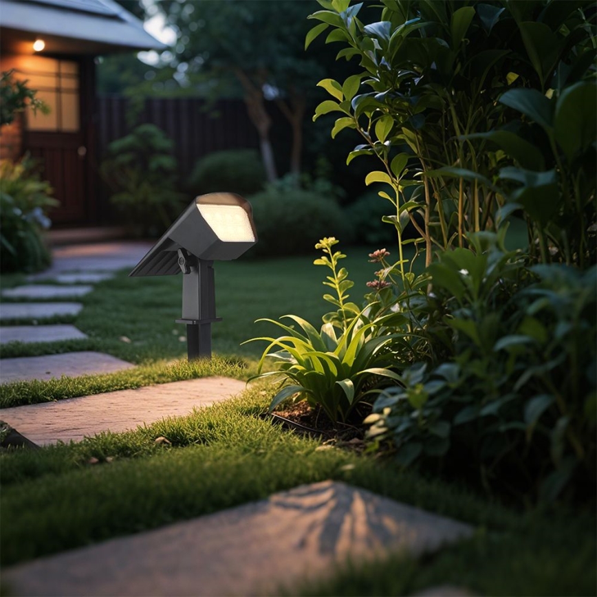 Candeeiro solar 2 em 1 LED/1,3W/3,7V 3000/4000/6400K IP65 1200 mAh