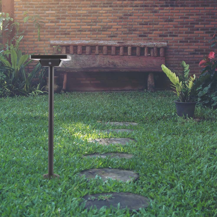 Candeeiro solar exterior LED 2em1 LED/2W/3,7V IP65 3000/4000/6500K 2600 mAh