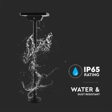 Candeeiro solar exterior LED 2em1 LED/2W/3,7V IP65 3000/4000/6500K 2600 mAh