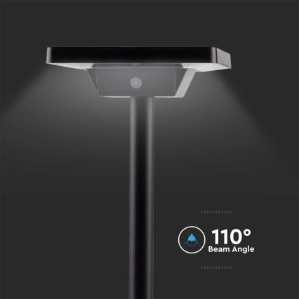 Candeeiro solar exterior LED 2em1 LED/2W/3,7V IP65 3000/4000/6500K 2600 mAh