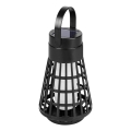 Candeeiro solar LED com sensor 2 em 1 LED/1W/3,7V IP54 300 mAh preto