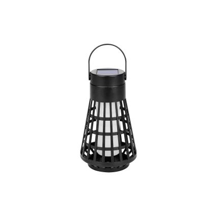 Candeeiro solar LED com sensor 2 em 1 LED/1W/3,7V IP54 300 mAh preto