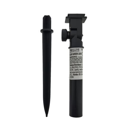 Candeeiro solar LED RGB 10xLED/1,2V 300 mAh IP44 preto