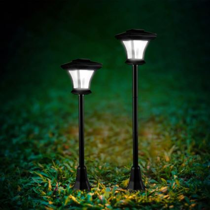 Candeeiro solar LED TIRANA LED/1,6W/1,2V 600 mAh IP44 preto