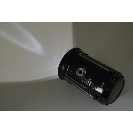 Candeeiro solar portátil LED LED/1200mAh preto