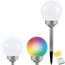 Candeeiro solar RGB LED BALL LED/0,2W/AA 1,2V/600mAh IP44