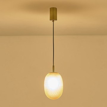 Candeeiro suspenso 1xE14/25W/230V branco diâmetro 15 cm