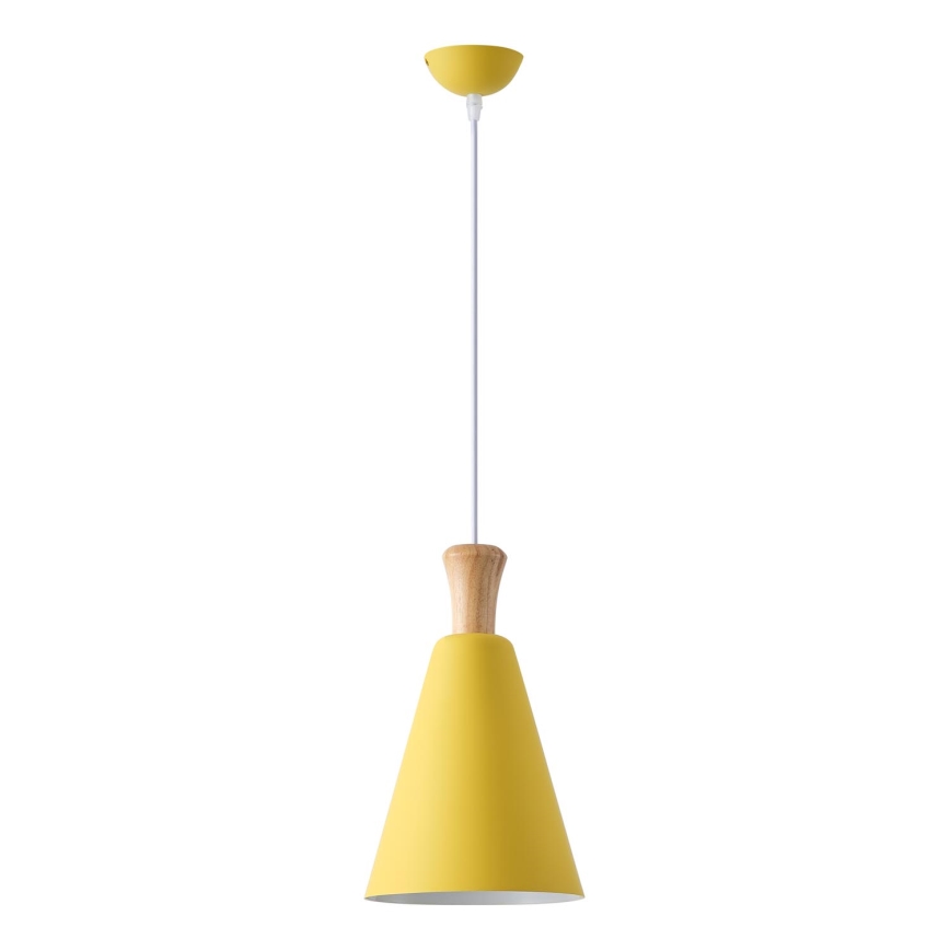 Candeeiro suspenso 1xE27/15W/230V amarelo diâmetro 20 cm