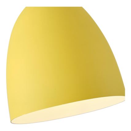Candeeiro suspenso 1xE27/15W/230V amarelo diâmetro 23 cm