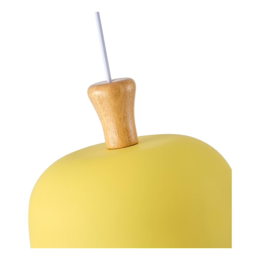 Candeeiro suspenso 1xE27/15W/230V amarelo pr. 27 cm