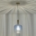 Candeeiro suspenso 1xE27/15W/230V azul/fumado diâmetro 20 cm