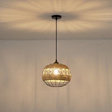 Candeeiro suspenso 1xE27/15W/230V bege