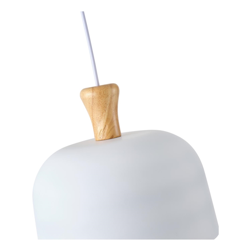 Candeeiro suspenso 1xE27/15W/230V branco diâmetro 27 cm