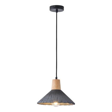 Candeeiro suspenso 1xE27/15W/230V cinzento
