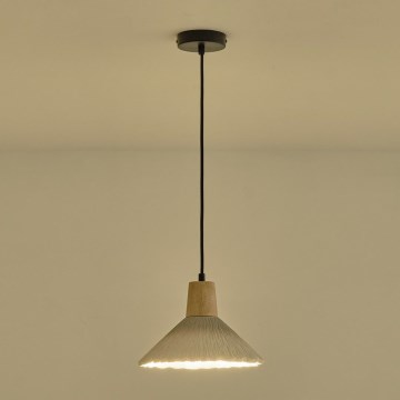 Candeeiro suspenso 1xE27/15W/230V creme