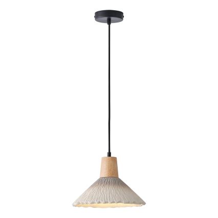 Candeeiro suspenso 1xE27/15W/230V creme