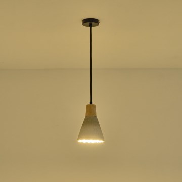 Candeeiro suspenso 1xE27/15W/230V creme