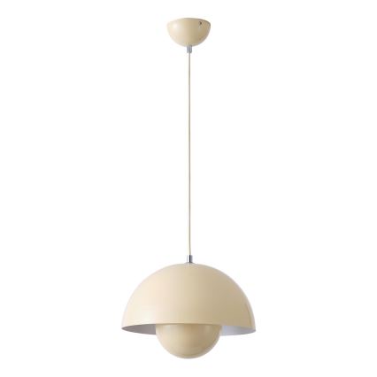 Candeeiro suspenso 1xE27/15W/230V creme