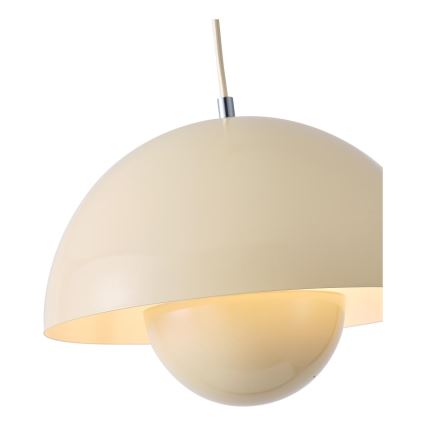 Candeeiro suspenso 1xE27/15W/230V creme
