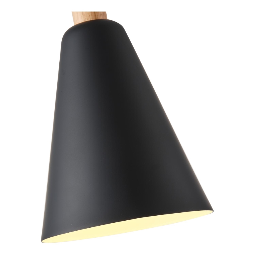 Candeeiro suspenso 1xE27/15W/230V preto diâmetro 20 cm