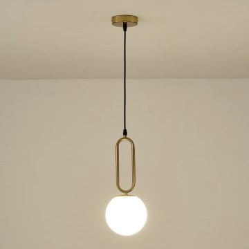 Candeeiro suspenso 1xE27/40W/230V latão