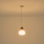 Candeeiro suspenso 1xG9/7W/230V branco/castanho