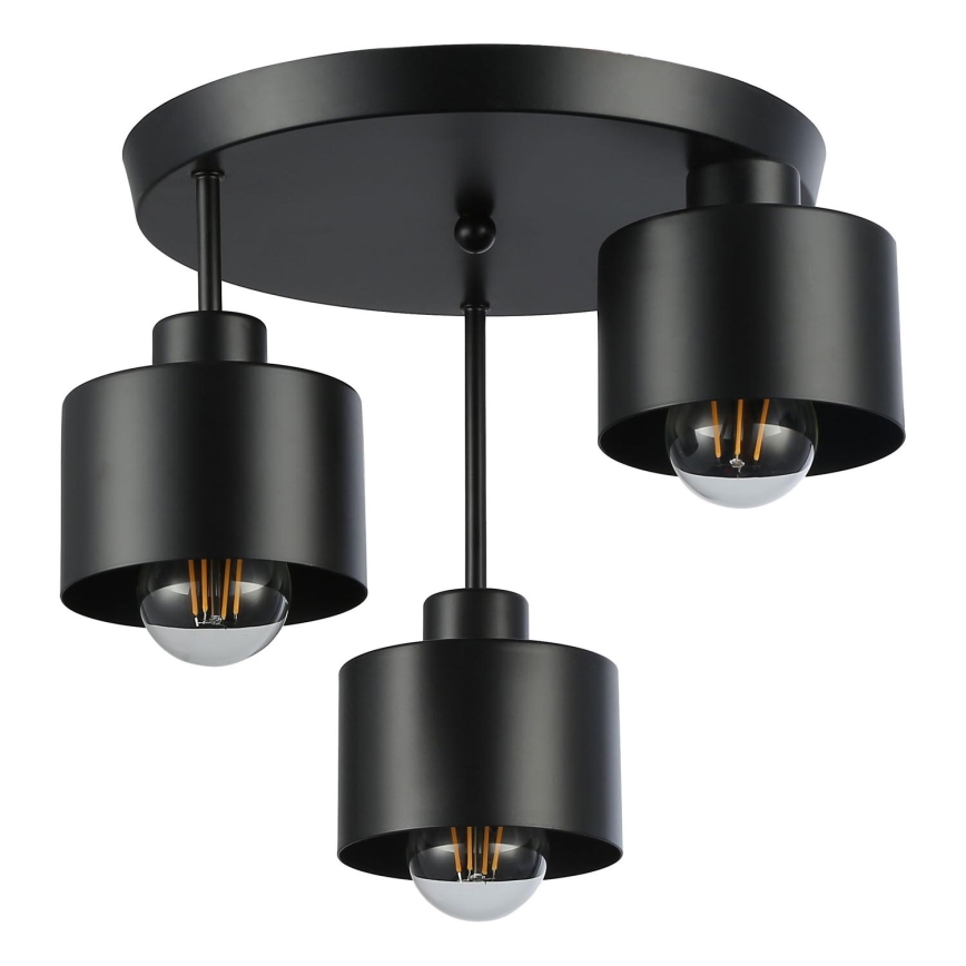 Candeeiro suspenso 3xE27/35W/230V diâmetro 30 cm preto