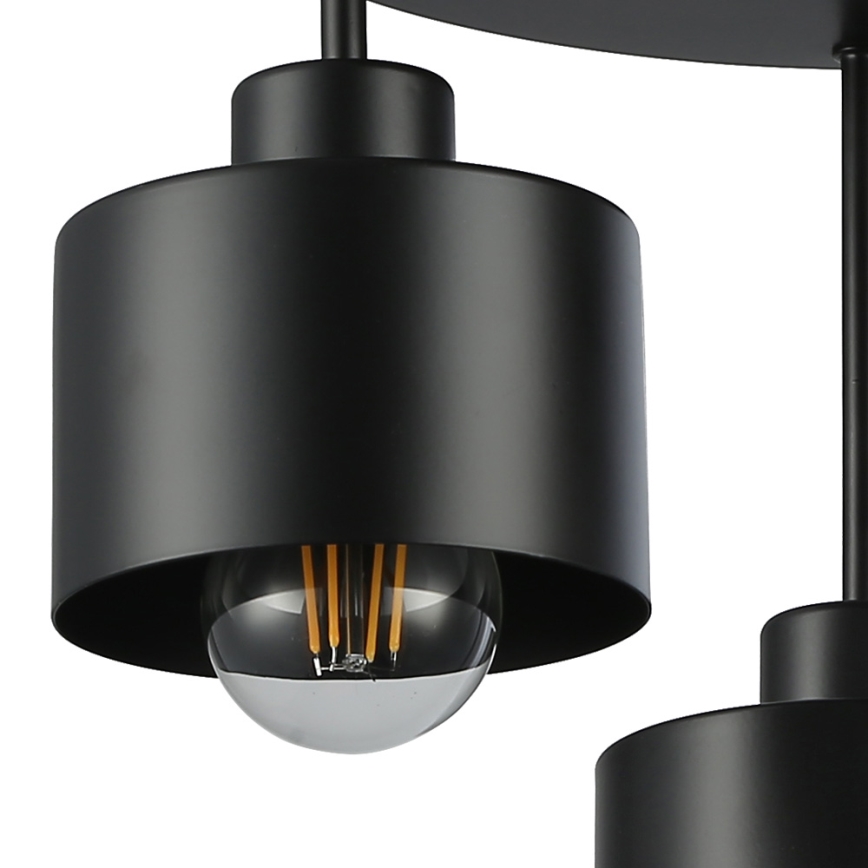 Candeeiro suspenso 3xE27/35W/230V diâmetro 30 cm preto