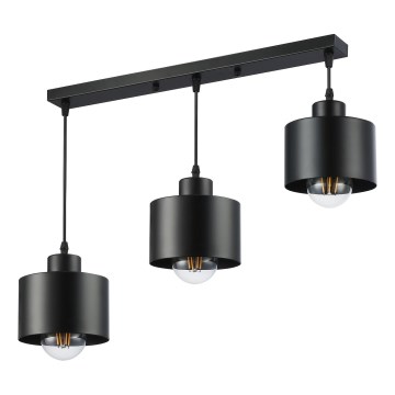 Candeeiro suspenso 3xE27/35W/230V preto