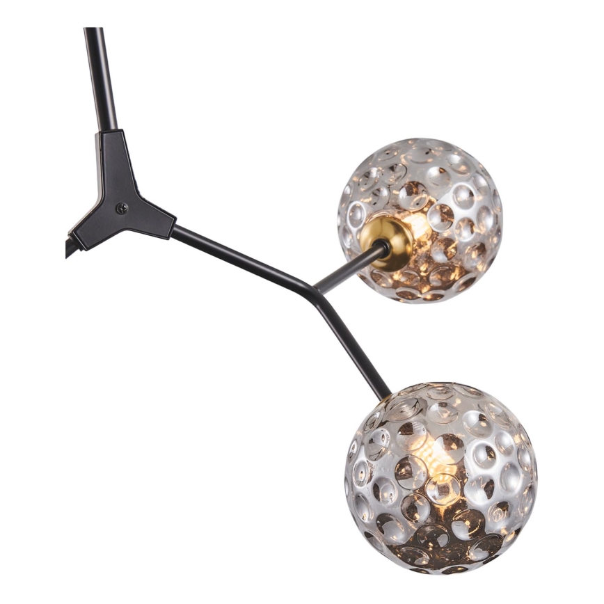 Candeeiro suspenso 3xG9/15W/230V cinzento