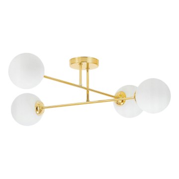 Candeeiro suspenso 4xE27/35W/230V diâmetro 70 cm dourado