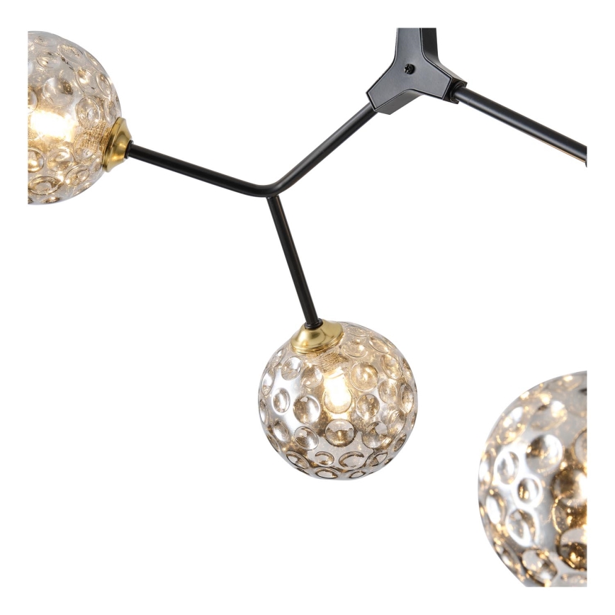 Candeeiro suspenso 5xG9/15W/230V cinzento