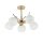 Candeeiro suspenso AMOS 5xE27/40W/230V dourado