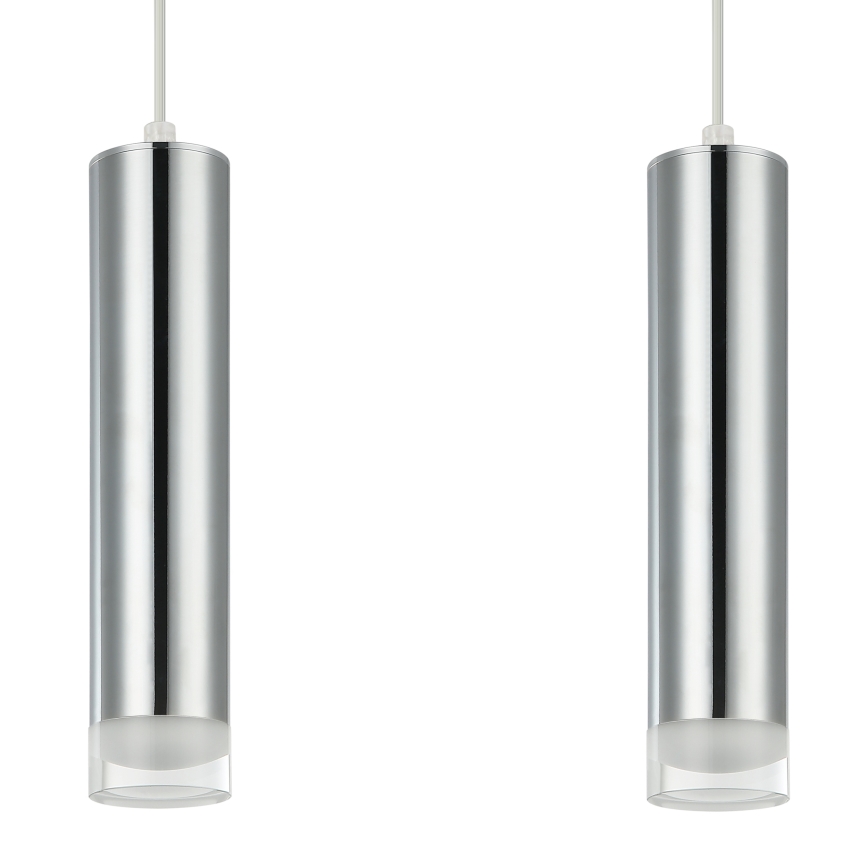 Candeeiro suspenso ARMIN 2xGU10/10W/230V cromado brilhante