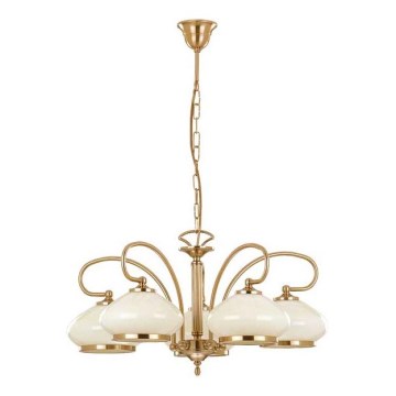 Candeeiro suspenso ASTORIA 5xE27/15W/230V dourado