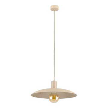 Candeeiro suspenso ASTRA 1xE27/15W/230V diâmetro 41 cm bege