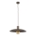 Candeeiro suspenso ASTRA 1xE27/15W/230V diâmetro 41 cm castanho