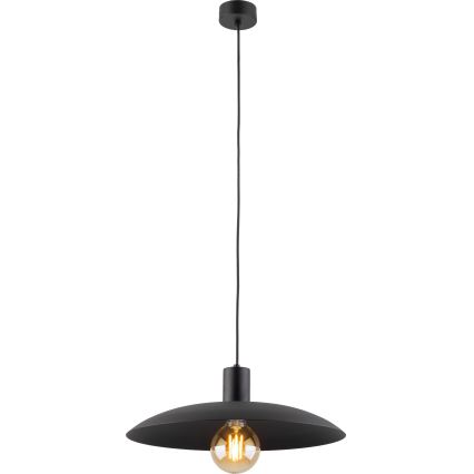 Candeeiro suspenso ASTRA 1xE27/15W/230V diâmetro 41 cm preto