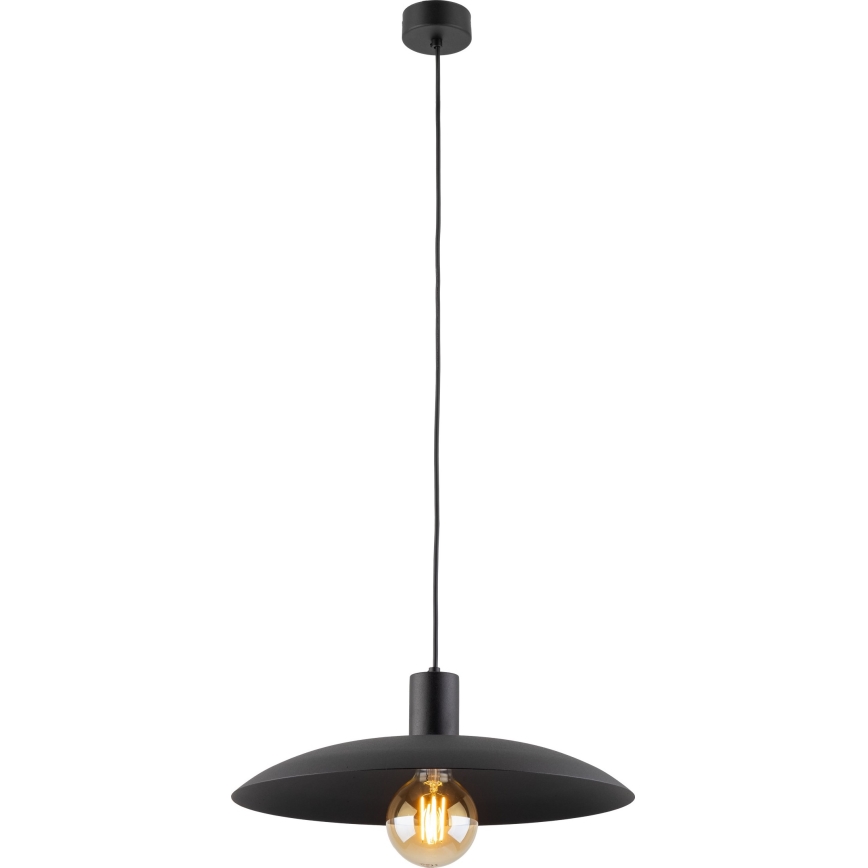 Candeeiro suspenso ASTRA 1xE27/15W/230V diâmetro 41 cm preto