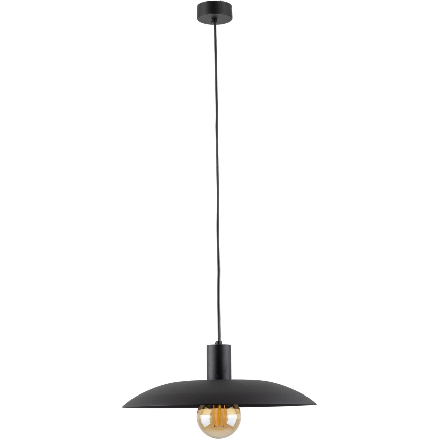 Candeeiro suspenso ASTRA 1xE27/15W/230V diâmetro 41 cm preto