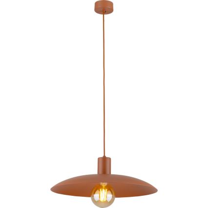 Candeeiro suspenso ASTRA 1xE27/15W/230V diâmetro 41 cm tijolo