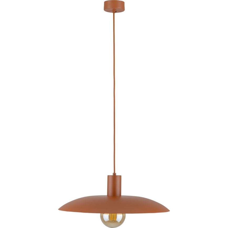 Candeeiro suspenso ASTRA 1xE27/15W/230V diâmetro 41 cm tijolo