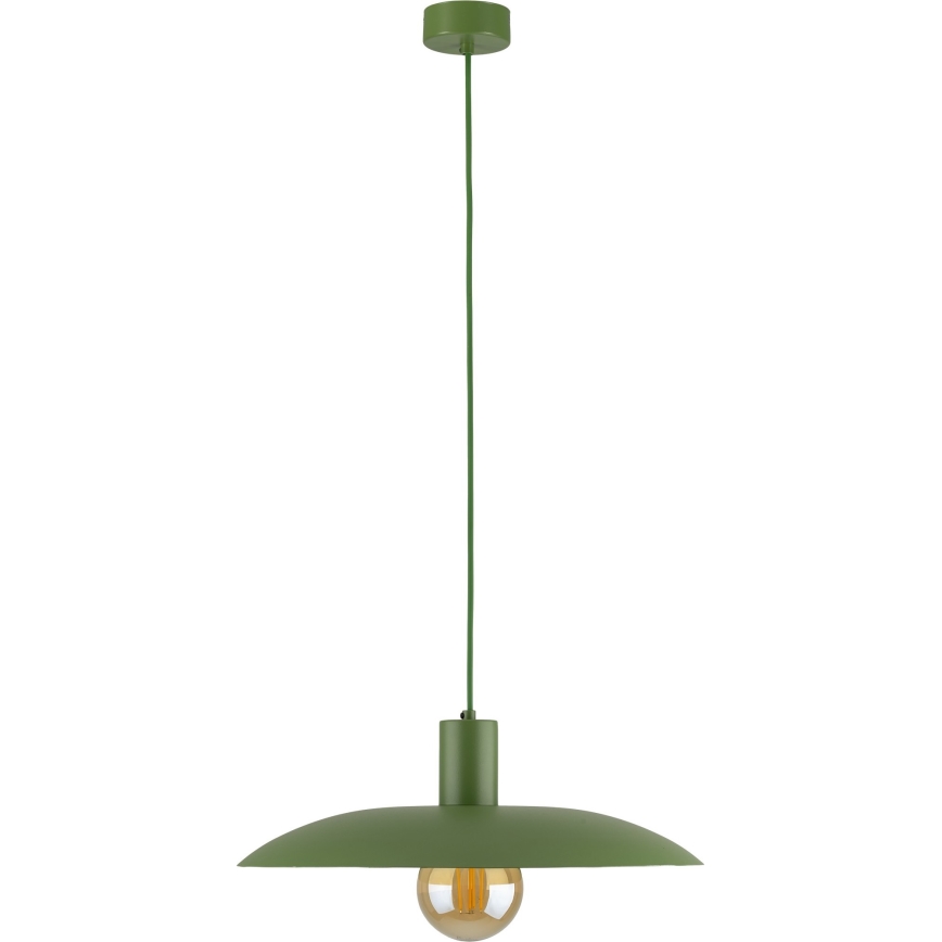 Candeeiro suspenso ASTRA 1xE27/15W/230V diâmetro 41 cm verde